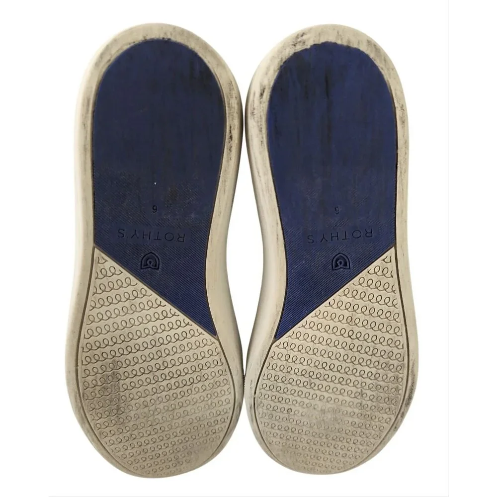 Rothys Original Slip On Sneaker Shoe Womens‎ 6 Blue Casual Everyday Travel